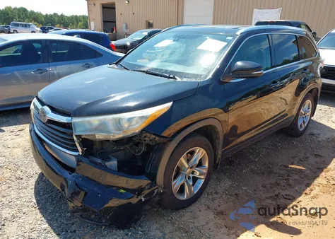 2015 Toyota Highlander Limited Platinum V6 from USA, damaged, VIN 5TDDKRFH1FS073557